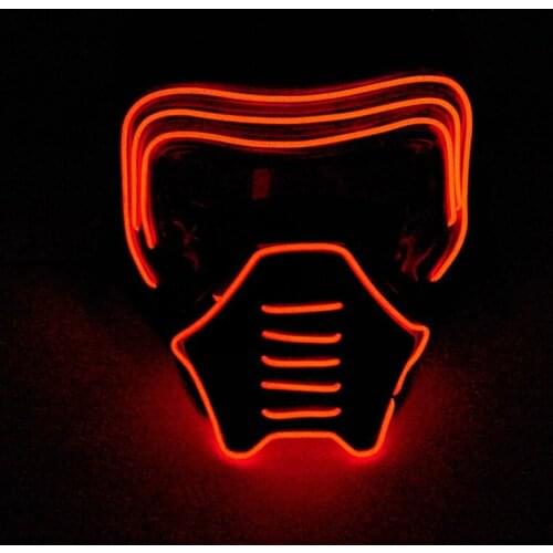 Luminous Samurai Mask Cosplay Movie Character Children Present Party Mask For Halloween Christmas