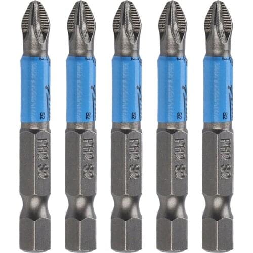 1/5pcs Bits Set S2 Steel Ph2 50mm Screwdriver Bit Head Set Torx Hex Tri-wing Spanner Cross-head Bits Non-slip Set