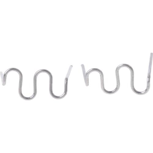 New 100 Pcs/Set Precut 0.8mm Wave Flat Hot Staples For Plastic Stapler Repair Welder