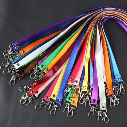 100 Pcs Badge Holder Keys Metal Clip Phone Neck Strap Lanyard Safety Breakaway For Mobile Phone USB Holder ID Name
