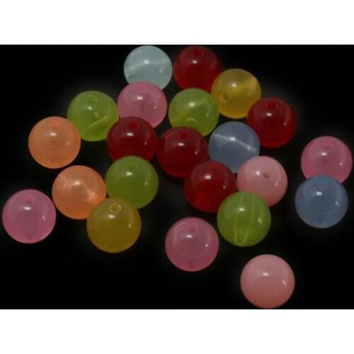 170pcs 10mm Jewelry Making Acrylic plastic Spacer Beads Multi colors,Round Beads,DIY Accessory for child DIY fashion bracelet