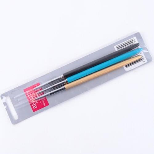 3pcs Metal Rod Nail Drawing Pen Set Painting Brush French Lines Stripes 3D DIY Flower Drawing Brushes Manicure Nail Tools
