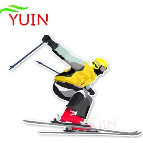 Climbing Fashionable Ski Mountain Extreme Sport Graphic Decorative Car Sticker Motorcycle Accessories Waterproof Decal 14*10cm