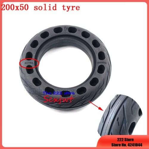 200x50 Scooter Electric tubeless solid wheel tyre For Gas &Electric Scooter Pocket Bike 8x2" 8Inch explosion-proof solid tire