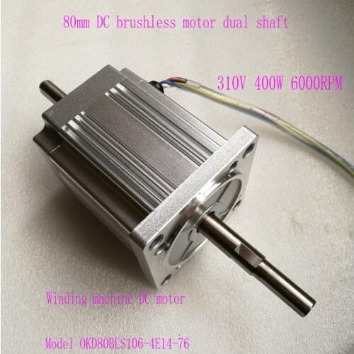 80 brushless motor 4 pole 3 phase 310V6500 speed 106mm DC motor