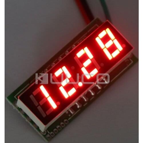 DC 0~33V Digital Voltmeter Red Led display Voltage Meter/Digital Meter DC12V 24V Volt Meter/Panel Meter/Monitor/Tester