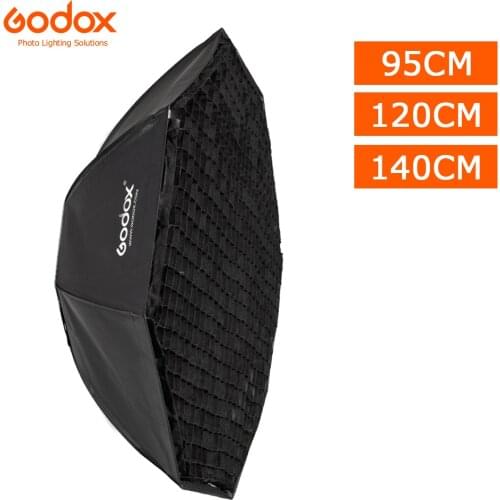 Godox 95cm 120cm 140cm Studio Octagon Honeycomb Grid Softbox Reflector softbox with Bowens Mount for Studio Strobe Flash Light