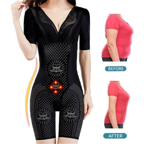 Women Sexy Bodysuit Tummy Control Shapewear Weight Loss Bodysuit Push Up Shapers Underwear Slimming Waist Support Lingerie