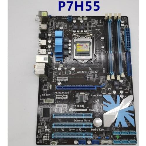 For aSUS P7H55 motherboard LGA 1156 DDR3 USB2.0 16GB H55 used desktop mainboards