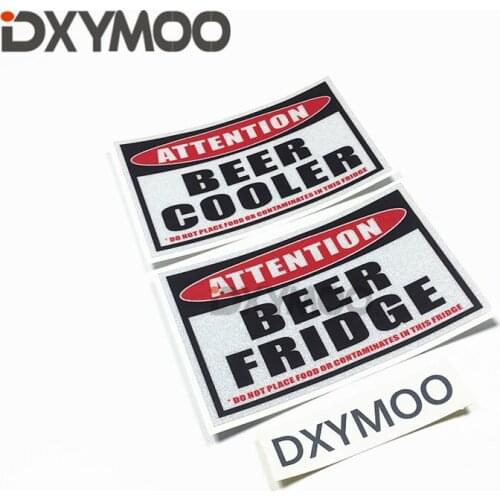 Warning Letter Mark Motorcycle Bike Stickers BEED COOLER FRIDGE Creative Stickers 3M