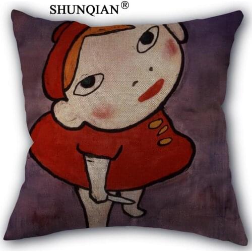 New Arrival yoshitomo ara Custom cotton Pillowcases zipper Custom Pillow Case More Size Custom your image gift