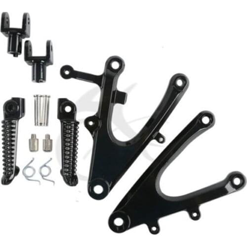 Motorcycle Front Rider Footrests Bracket Foot Pegs For YAMAHA YZF R1 YZFR1 2004 2005 2006