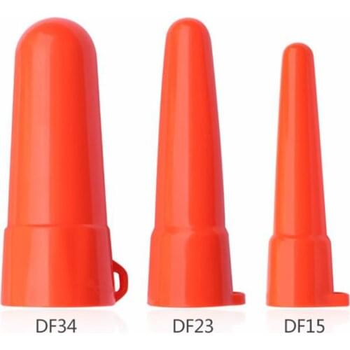 Plastic LED Light Diffuser Cap White / Red, DF34 DF23 DF15 Flashlight Diffuser Lens Cover Diffuser Tip for Flashlight