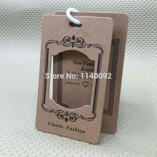 Customize shape cutting labels/clothing kraft paper hang tags/garment printed tags/cardboard tags/clothing label/trademark/brand