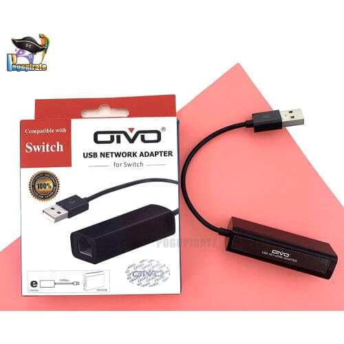 2021 New 100Mbps USB 2.0 Ethernet Network Card for nintendo switch/ For Wii/For WiiU Lan Connection Adapter Dropshipping