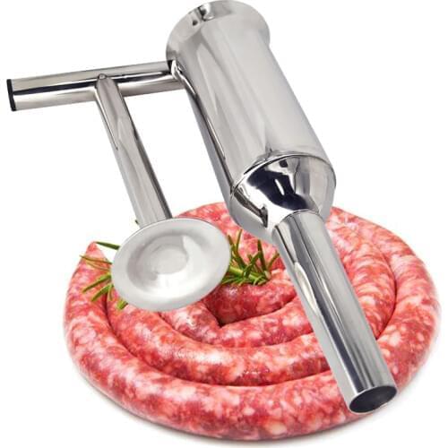 Homemade Sausage Stuffer Stainless Steel Sausage Filling Machine Sausage Syringe Meat Filler Sausage Maker