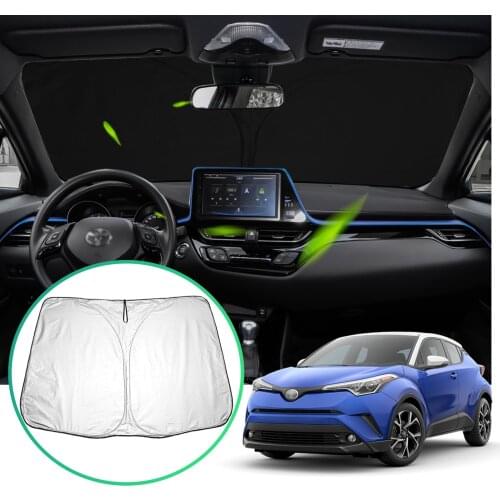 LFOTPP Car Windshield Sunshades For CHR ZYX10 NGX50 2016 2017 Front Window Visor Cover Silver Exterior Protection Accessories