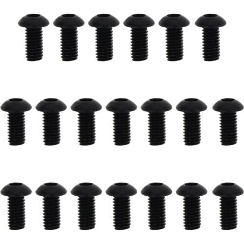 MroMax 20/50pcs Top Quality Hexagon Socket Head Screws Carbon Steel Galvanized M6*10/M6*12/M6*20/M6*30/M6*35/M6*40/M6*16/M6*50mm