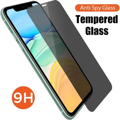 3D Privacy Tempered Glass For iPhone 12 Pro Max Mini 11 Screen Protector Glass For X XR XS Max SE 2020 5 5S 6 6S 7 8 Plus