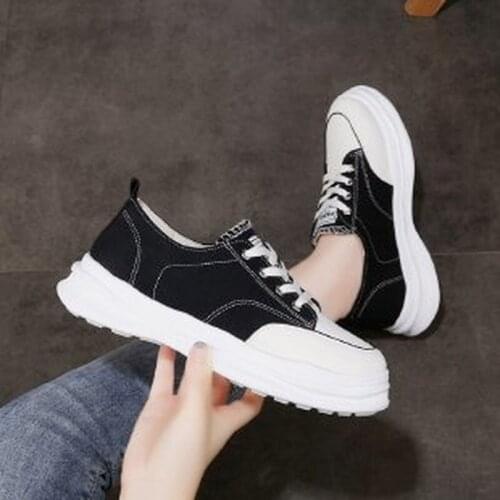 Women Casual Shoes Fashion Sneakers Platform Lace Up Women Flat Shoes New 2021 Spring