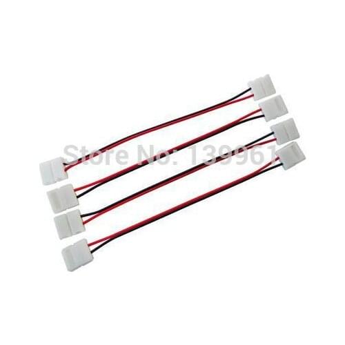 10pcs Solderless Connector with Wire for Single Color 3528 SMD Led Strip