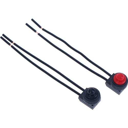 220V Waterproof Push-Button On-Off Switch With 4" Leads Motorcycle Car Boat 1Pc