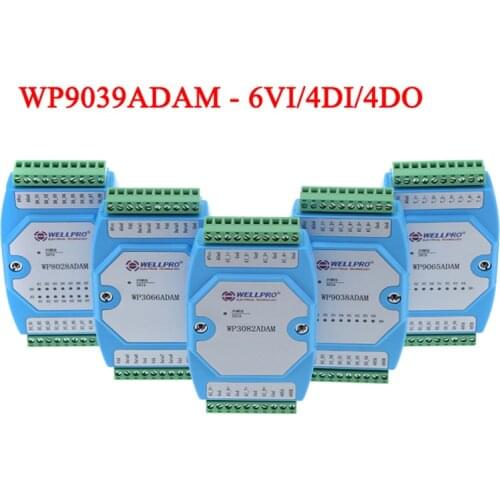 6VI / 4DI / 4DO 0-10V Digital Input And Output Module / RS485 MODBUS RTU Protocol WP9039ADAM