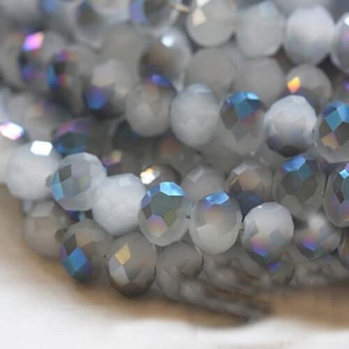 BEAUCHAMP Accessories 4*3mm Crystal Beads Rondelle Faceted Bracelet Brinco Headband Sewing Earring Jewelry Findings Bow Knot Diy