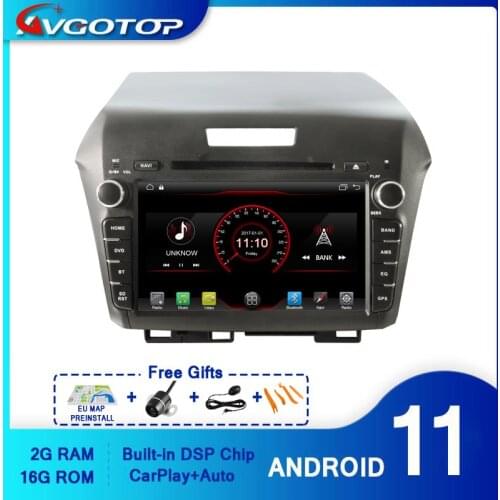 AVGOTOP Android 10 WINCE Bluetooth GPS Car Radio DVD Player for HONDA JADE 2G 16G MP3 MP4 Wifi Vehicle Multimedia
