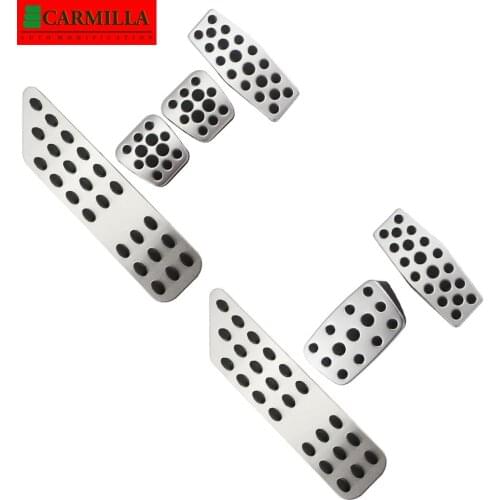 Carmilla Aluminum Alloy Car Rest Pedal Gas Pedal Cover Brake Pedals for Vauxhall Opel Astra Insignia 2011 - 2015 Accessories