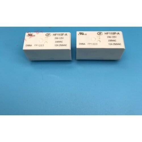 HF115F-A-230-1ZS1 230VAC 12A 250VAC relays
