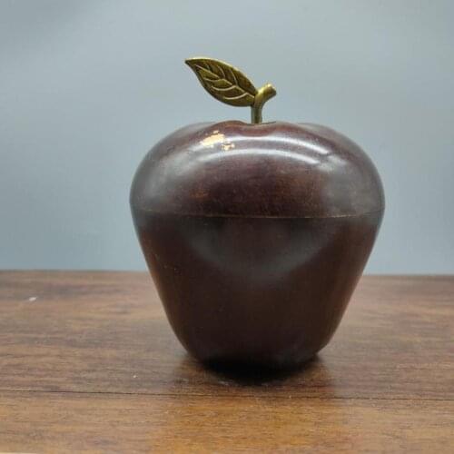 Red Copper Apple statue Gilding Christmas Series Wedding desktop Ornaments Christmas Eve Fruit decoration Store food goods