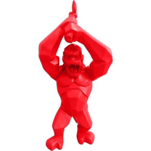 Creative Resin King Kong Statue Ax Hatchet Simulation Gorilla Statue Living Room Home Decor