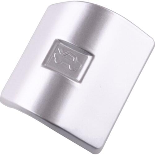 Car Engine Hood Switch Button Cover Trim Fit For Ford F150 2009 2010 2011 2012 2013 2014 2015 2016 2017 2018 2019 Silver