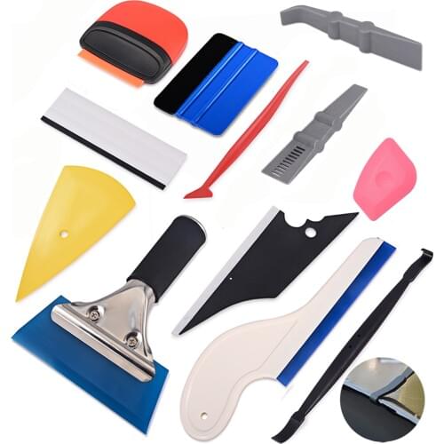 FOSHIO Vinyl Wrap Tools Set Car Exterior Accessories Magnetic Stick Squeegee Carbon Fiber Stickers Decals Wrapping Tools KIt