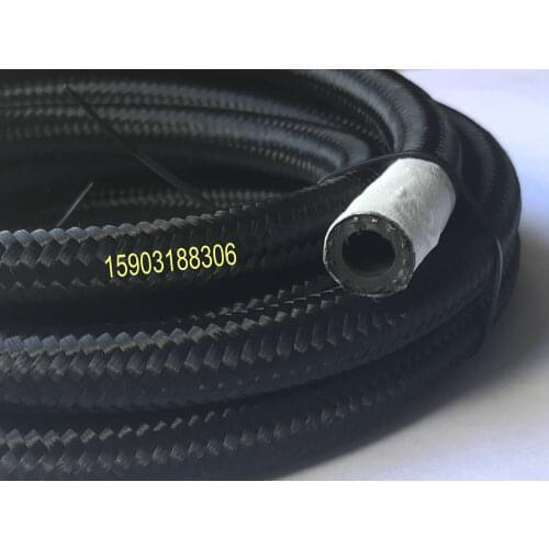 Reliable car accessories multi-function black nylon braided AN8 nbr rubber tube oil cooler hose line 5M