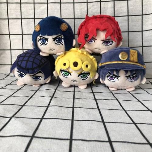 New 10cm JoJos Bizarre Adventure Plush Toys Giorno Narancia Mista Buccellati Abbacchio Fugo Stuffed Dolls For Kid Gift