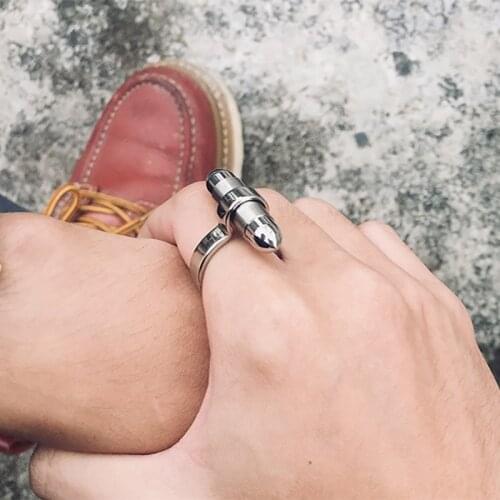 New Black Men Ring 100% Titanium Mens Jewelry Wedding Bands Classic Dog/Cat Cremation Ashes Holder Pet Memorial Urn