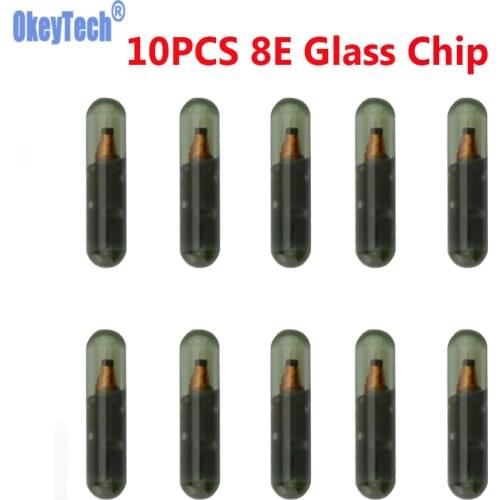 OkeyTech High Quality 8E Glass Chip For Honda For Audi Auto Transponder Chip Key Programmer Chip ID8E Car Key Chips 10PCS/Lot