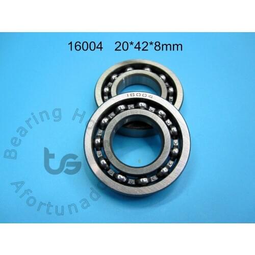 16004 20*42*8(mm) 1Piece free shipping bearing ABEC-5 16004 chrome steel deep groove bearing