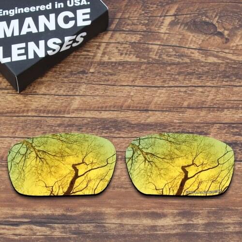 ToughAsNails Resist Seawater Corrosion Polarized Replacement Lenses for Oakley Badman Sunglasses Gold Mirrored (Lens Only)