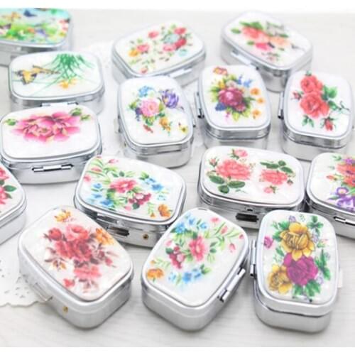 40pcs Folding pill case container for Medicines Organizer Pill box Portable Pill cutter Splitters pastilleros pildoras estuche
