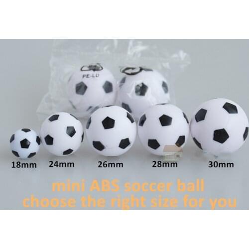 Soccerwe Mini Table Soccer Figures Accessories White Black Color 18 mm Diameter Collections with Messi Ronaldo Zidane Doll Gift