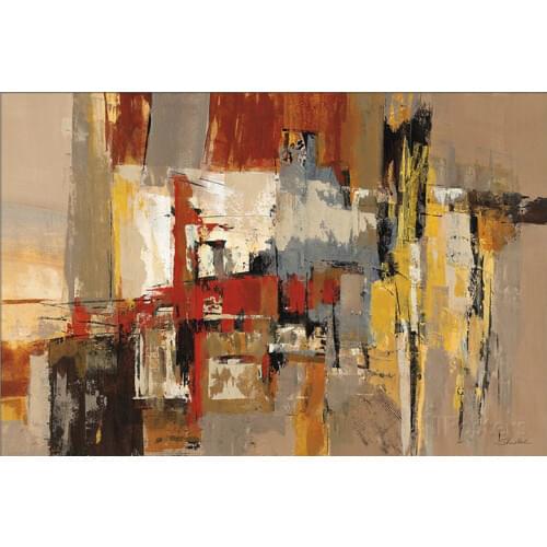 Modern abstract art on canvas Melody for Guitar and Sax by Silvia Vassileva oil painting High quality hand painted