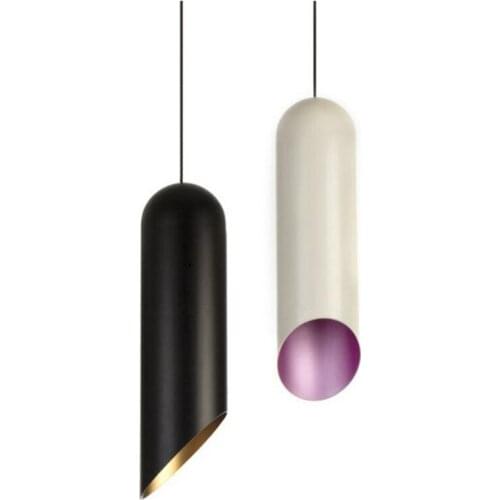 Modern Home Decoration White / Black Single Head Aluminum Pendant Light Cafe / Dining Room Light Free Shipping