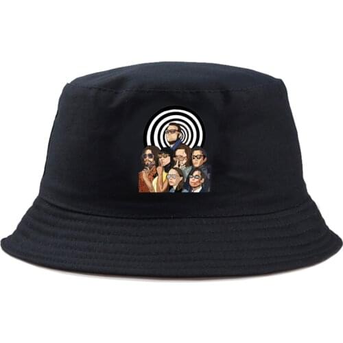 The Umbrella Academy Print Black Bucket Hats For Women Men Fishing Hat Sun Summer Sunscreen Fisherman Panama Hip Hop Cap