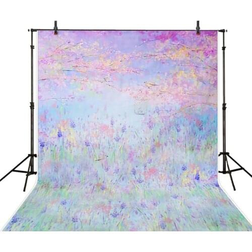 150*200cm Spring Flowers Newborn Baby Birthday Backdrops Pink Painting Kids Photo Background Cloth Custom Studio Fotografia