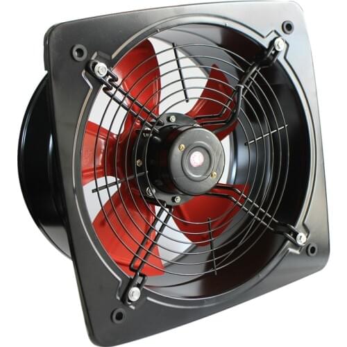 16 Inch Exhaust Fan Soot Kitchen Extractor Bathroom Window Fan Ventilation Fan Pipe Bildge Blower Wall Fan for Hole 400-420mm