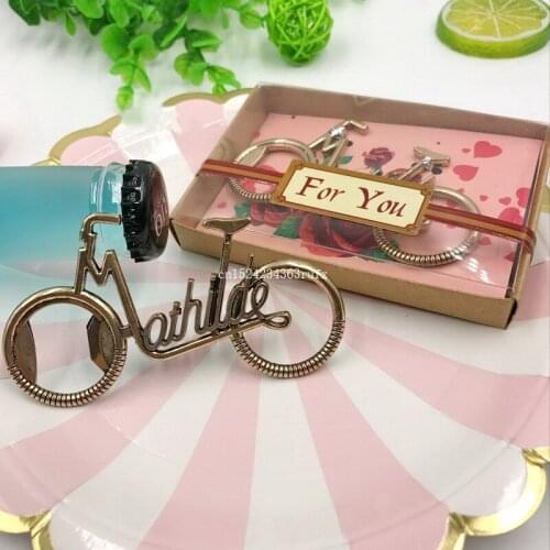 200pcs Bicycle Bottle Opener Wedding Reception Bike Beer Cap Opener Party Favors Kitchen Tools Accessories Birdal Shower Gifts