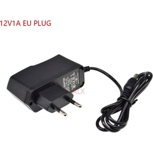 DC 12V1A 12V 1A Power Supply Adapter EU PLUG 100V-240V 220V AC TO DC Converter 1000MA 5.5*2.1MM 5.5MM*2.5MM FOR ARDUINO UNO R3